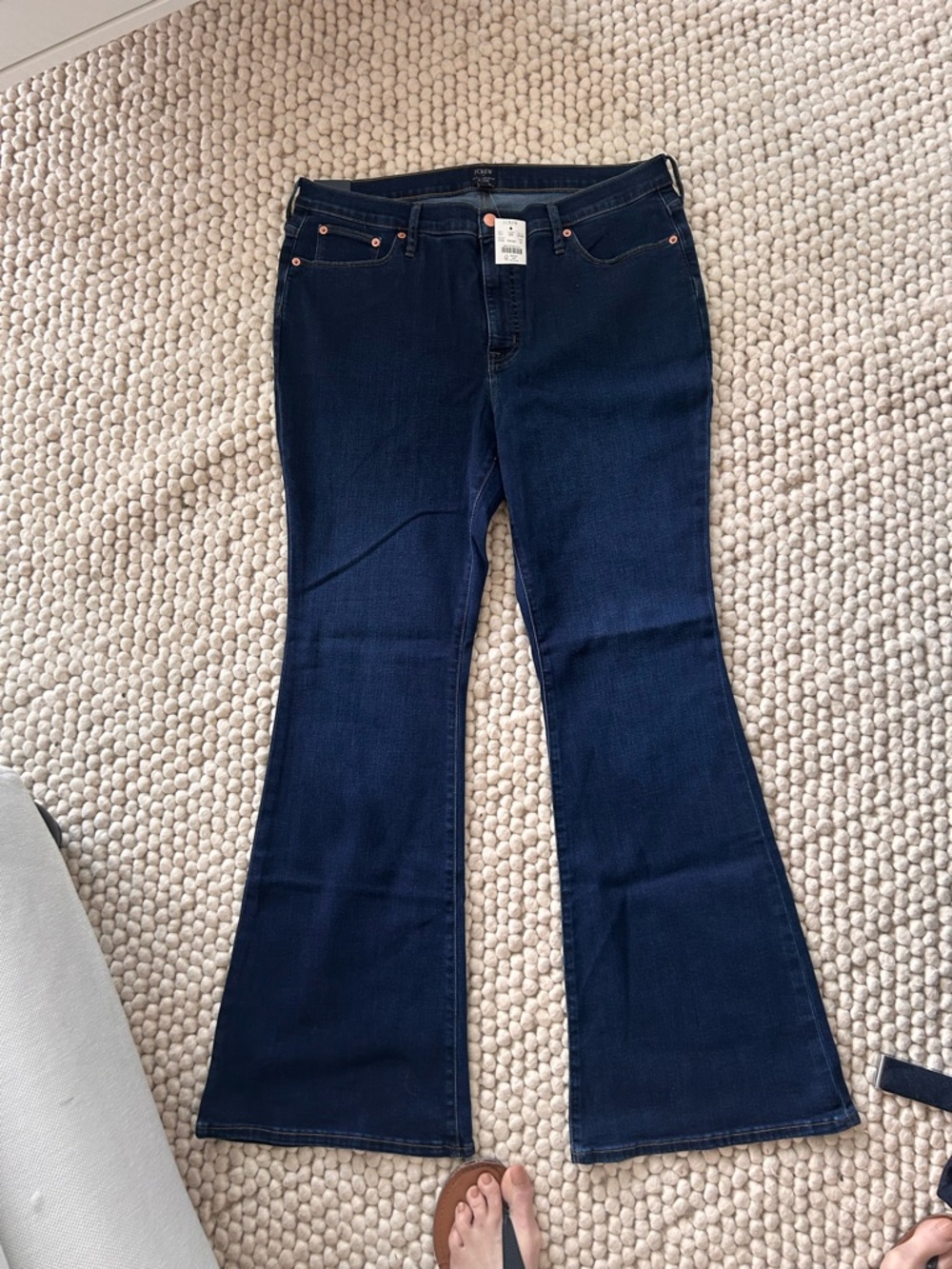 J. Crew Deep Indigo Flared Jeans